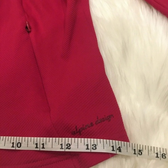 Alpine Design Fleece Women's Pullover Size XS Cranberry 1/4 Zip Long Sleeve - Picture 10 of 12